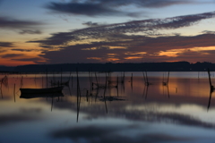 印旛沼・朝景　- 黎明の彩り -