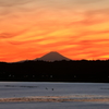 印旛沼・夕景　- 炎のごとく -