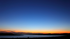 印旛沼・夕景　- 静穏の夕暮れ -