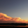 印旛沼・夕景　- 迫りくる夕焼雲 -