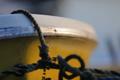 印旛沼・朝景　- 黄色い貸ボート -