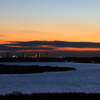 印旛沼・夕景　- 街に明かりが灯る頃 -