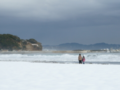 2014冬の片瀬海岸