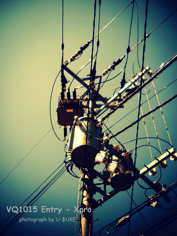 電柱。