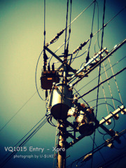 電柱。