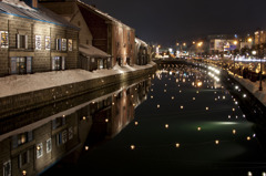 灯りの運河。