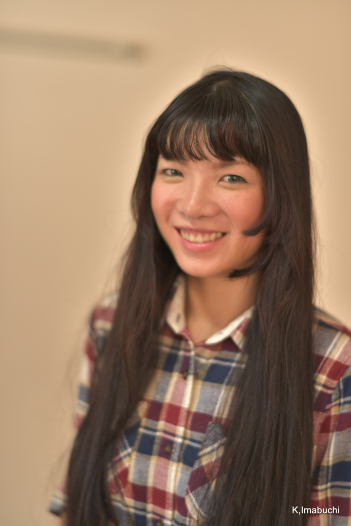 友人を相手にポートレート