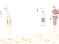 men in the beach