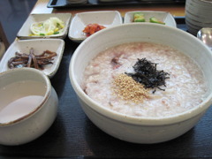 朝はお粥！