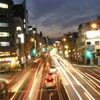 夕刻の青梅街道