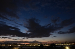 淀川の空