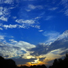久しぶりの夕陽