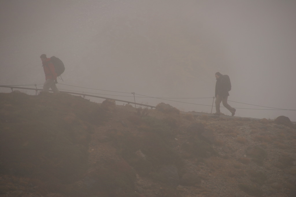 霧の山行　立山