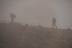 霧の山行　立山