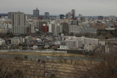仙台の街と広瀬川