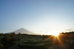 富士山の夜明け①