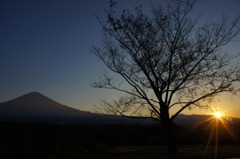 富士山の夜明け③