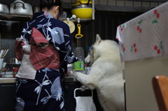花火の後