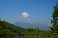 春雪の蝦夷富士