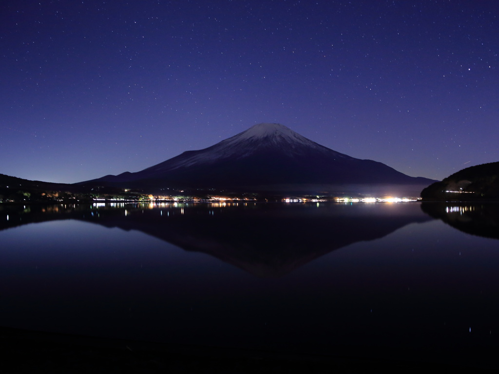 山中湖の星景