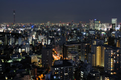 スカイツリーのある夜景