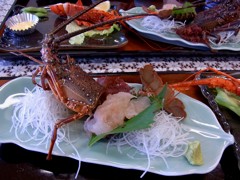伊勢海老活き造り