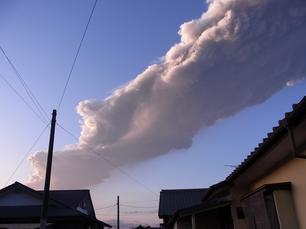 新燃岳の噴煙