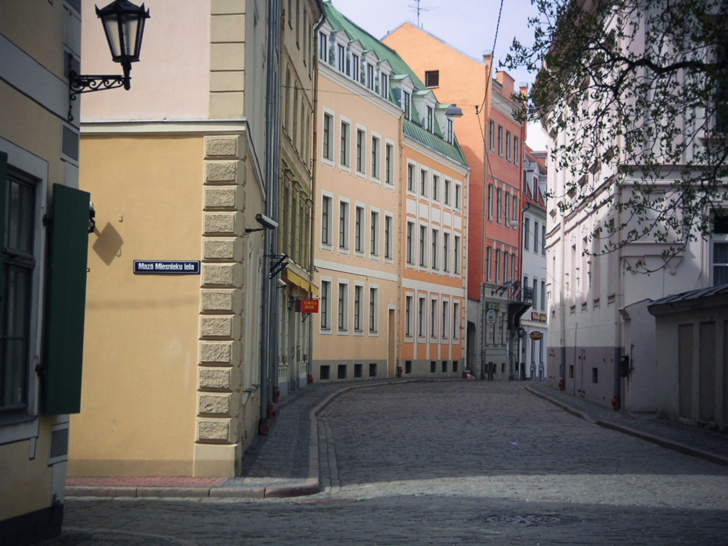 pastel-colored houses