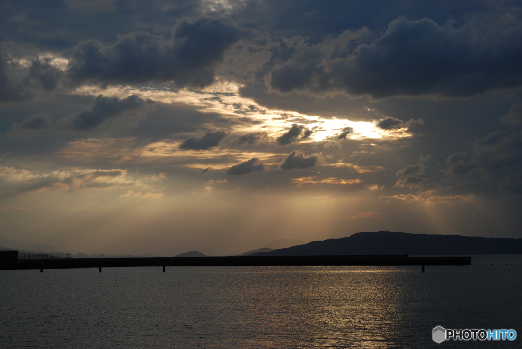 夕暮れ空