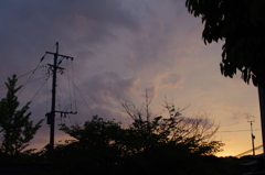 夕暮れ