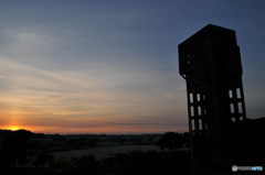 炭鉱町の夕暮れ