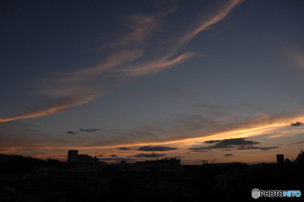 夕暮れ