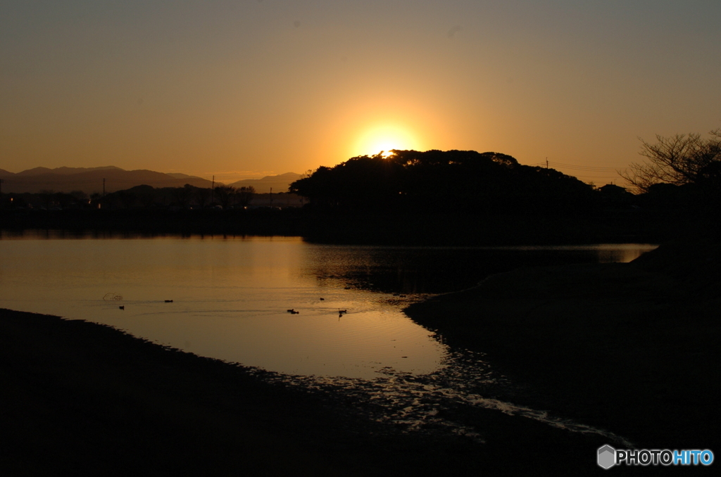 夕暮れの散歩