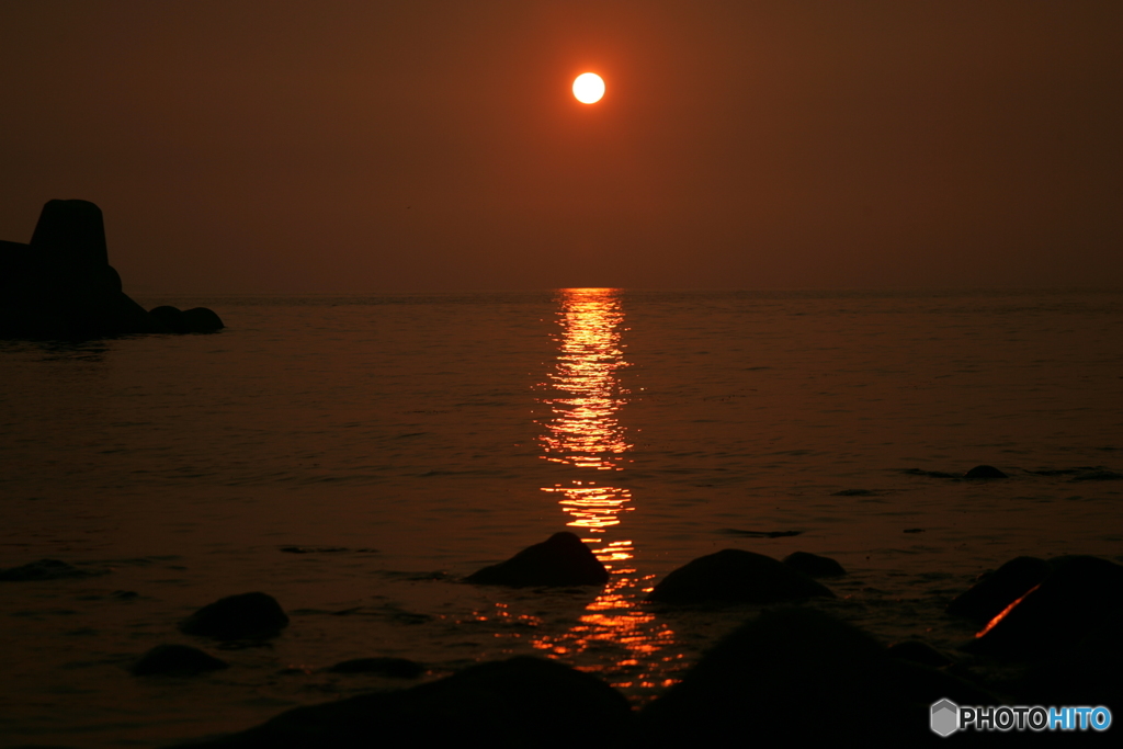 夕日