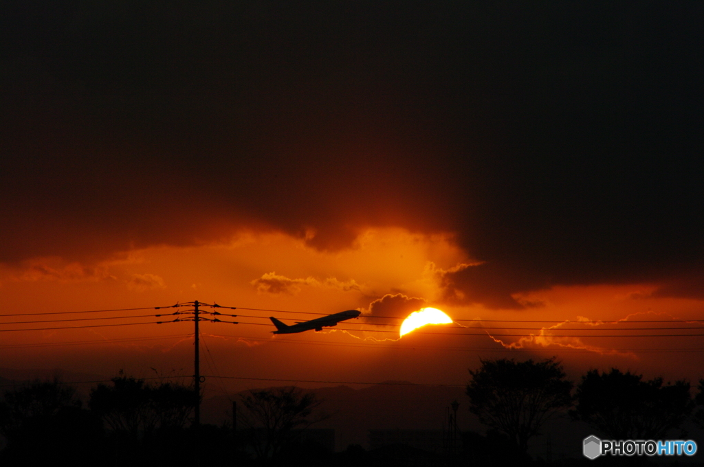 夕闇に向かって