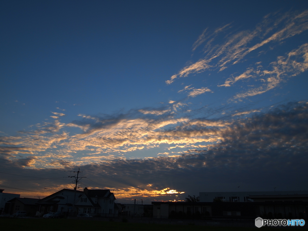 夕刻の空