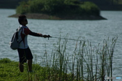 釣り人の夏…。