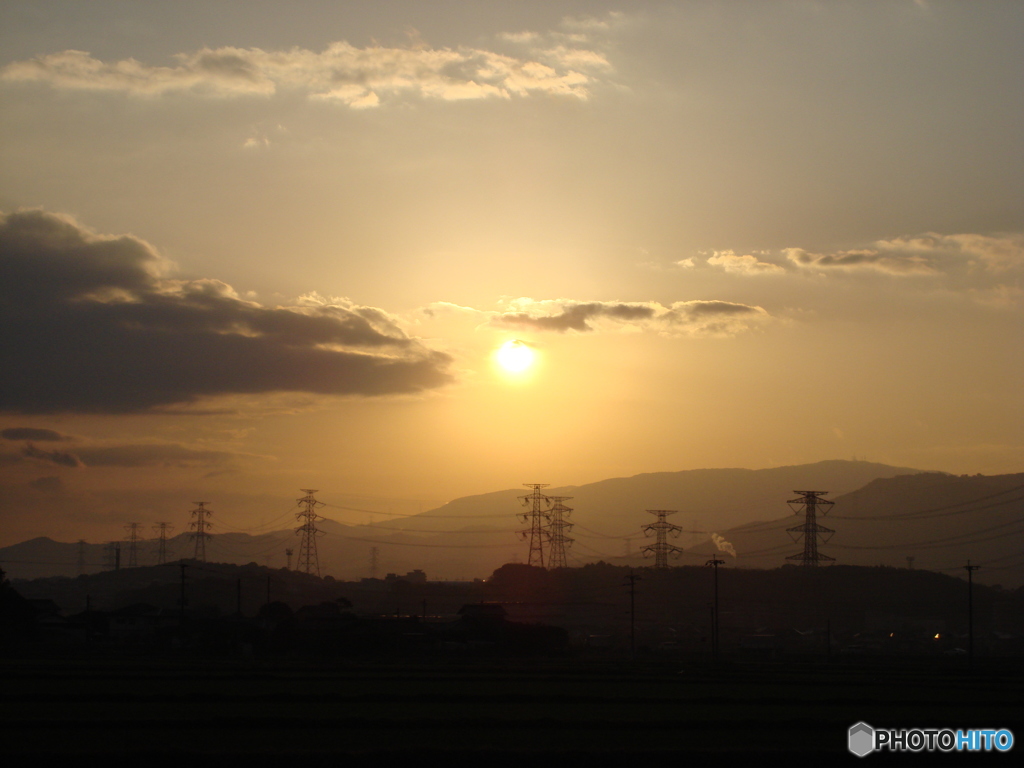 柔らかな夕暮れ