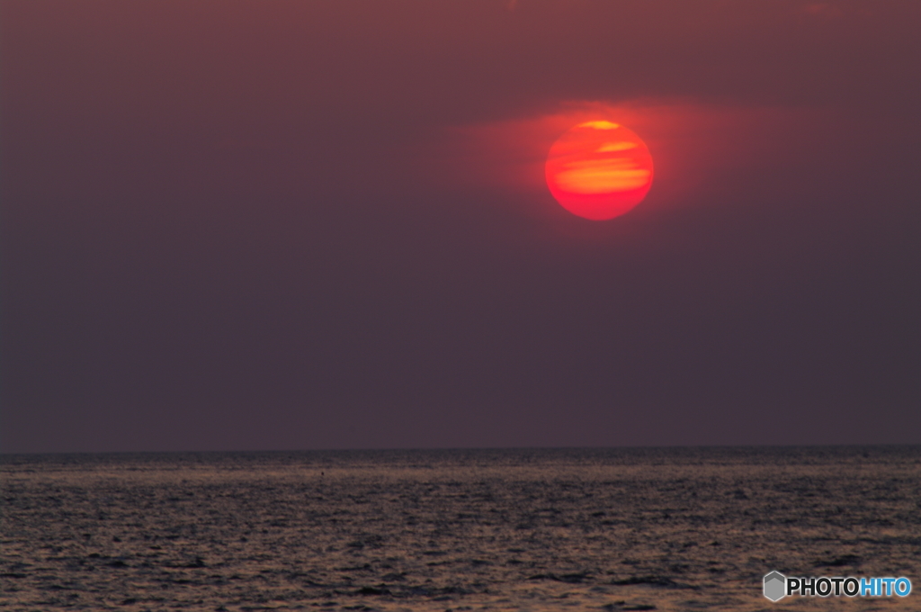 志賀島の夕べ情景