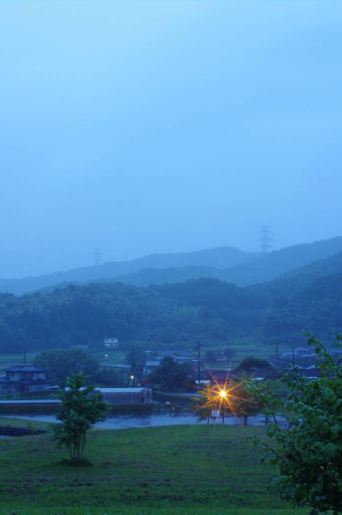 雨の静けさ