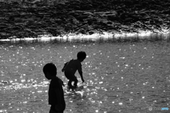 水遊び