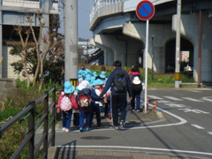 遠足帰り