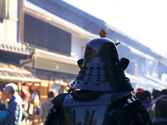 武将が行き交う街