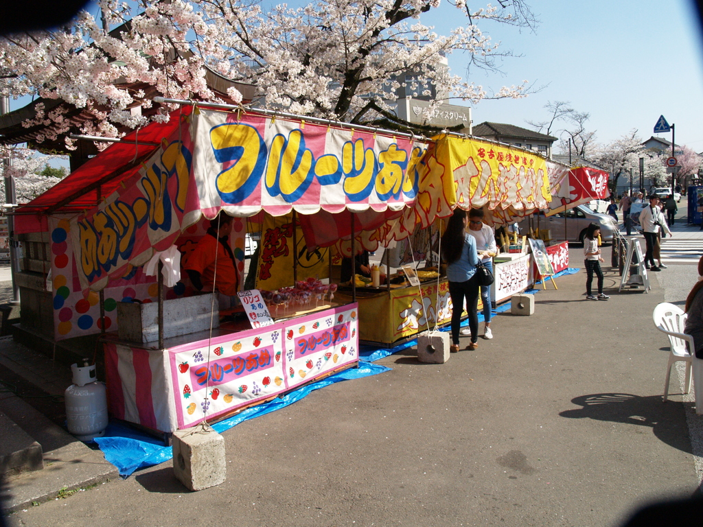 犬山城下町　露店
