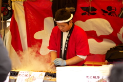 大阪たこ焼き作る店