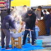 元旦の餅つき
