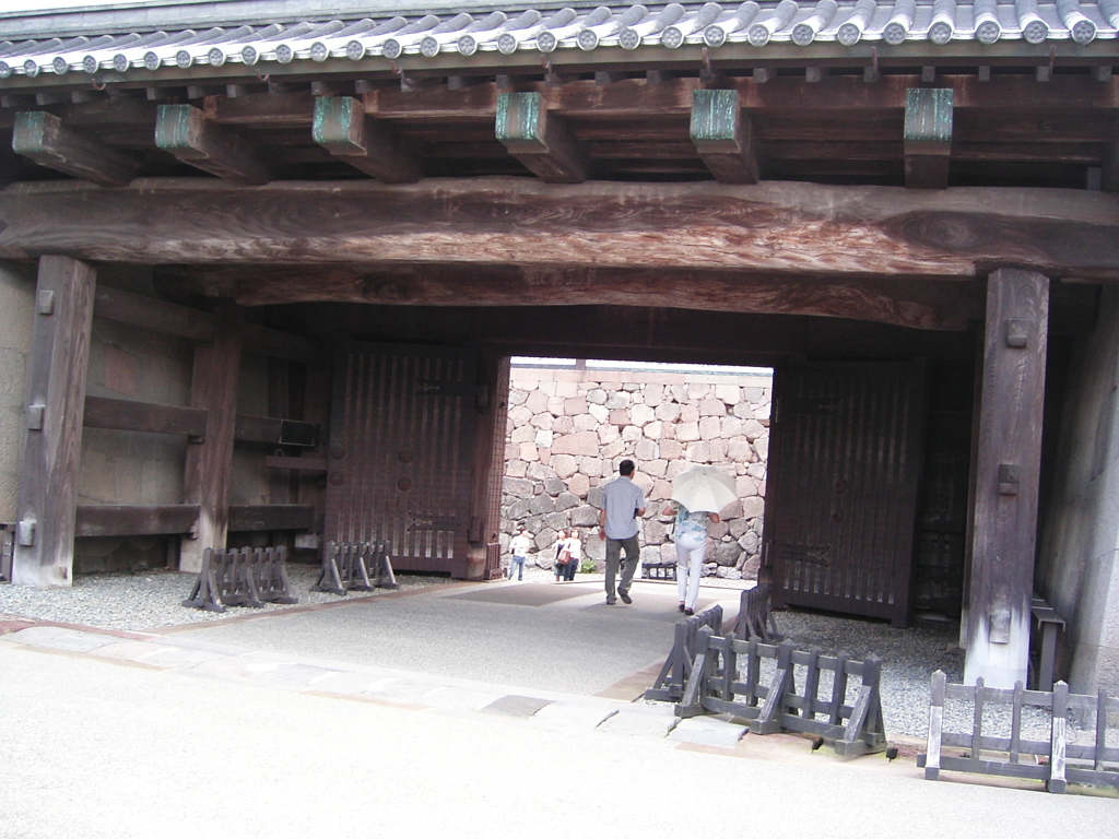 金沢追憶　石川門（黒門）