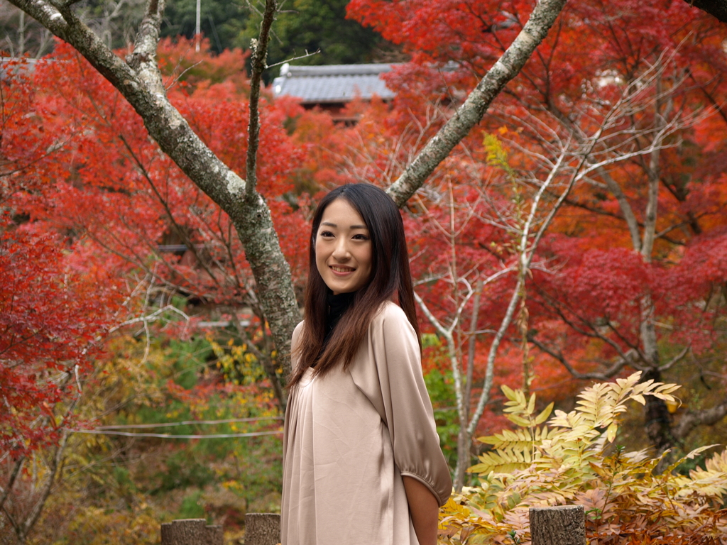 山寺と紅葉