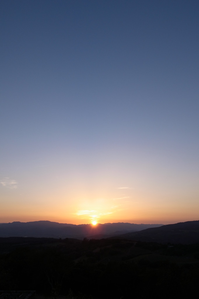 ナパに沈む夕日