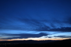 sunset over napa valley